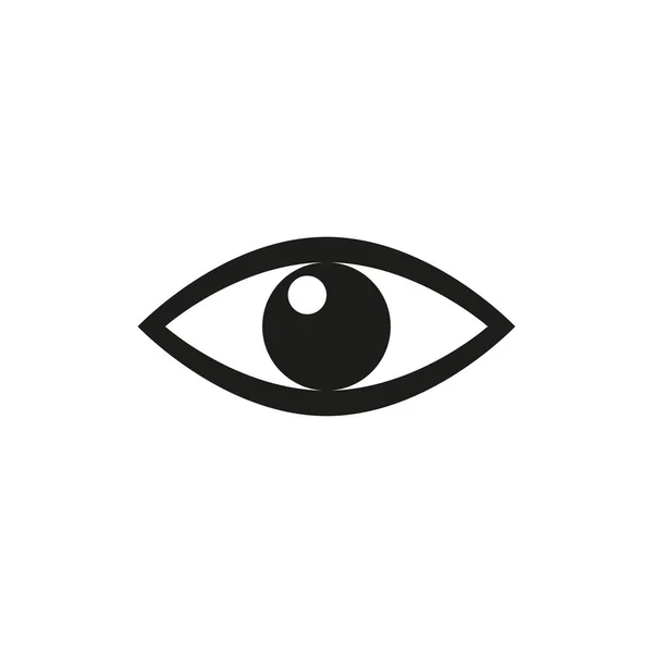 Auge in Auge. Symbol. isoliert auf weißem Hintergrund. ein Objekt. für Ihr Design. — Stockvektor