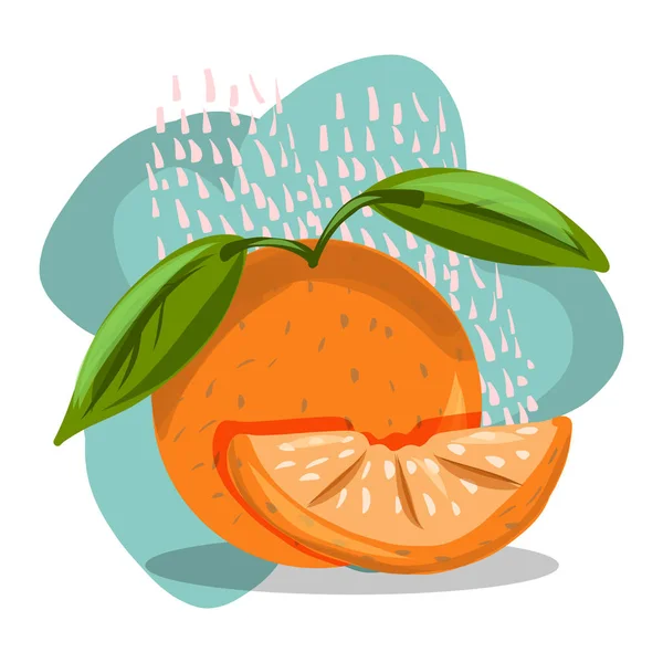 Fruit Clipart-bright fresh citrus fruit orange clip art