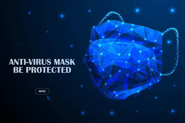 Tıbbi maske. Düşük yalan makinesi. Coronavirus. Korunma. Salgın 2020.