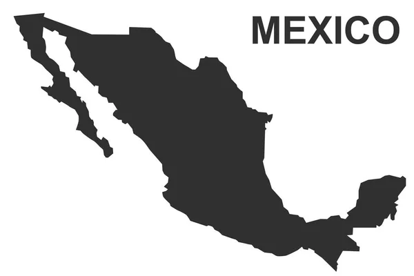 Karte von Mexiko. Ikone isoliert auf weißem Hintergrund. Für Ihr Design. — Stockvektor