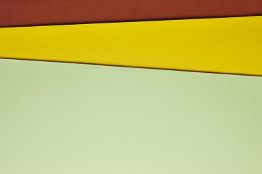 Renkli carboards arka planda yeşil sarı kahverengi tonu. SP kopyalama