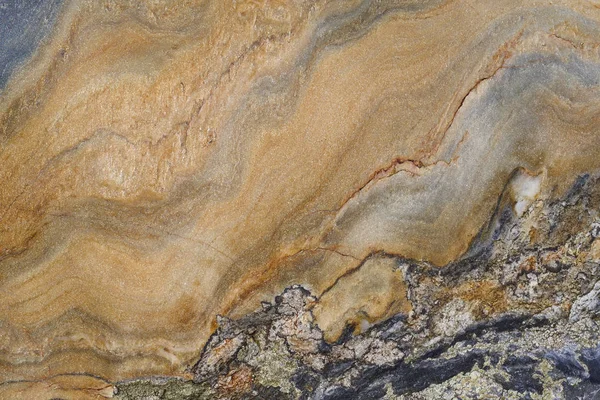 Mineralischer Hintergrund. gefaltete Quarzit-Stein Makro-Detail. Geologie — Stockfoto