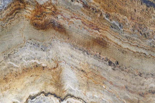 Mineralischer Hintergrund. gefaltete Quarzit-Stein Makro-Detail. Geologie — Stockfoto