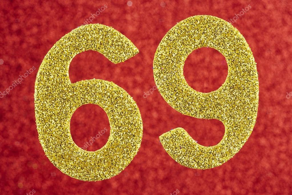 Открытка с днем рождения 69 лет