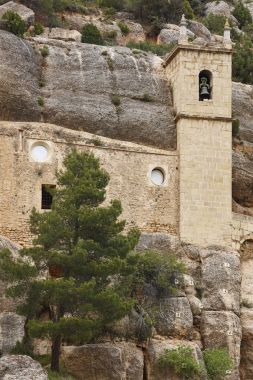 Sığınak kayaya kazılmış. La Balma, Castellon. İspanya
