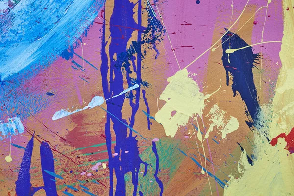 Multicolor vívido y texturizado gouache fondo abstracto —  Fotos de Stock