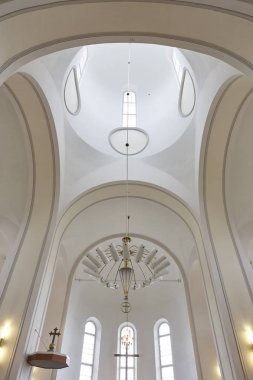 Suomenlinna kilise ve deniz feneri iç kubbe. Helsinki, Finla