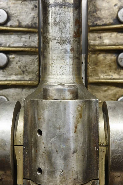Detail motoru ventil a druhou ponorku světové války. — Stock fotografie