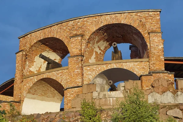 Historische befestigte Stätte von Bombardements, Inseln. Finnland w — Stockfoto