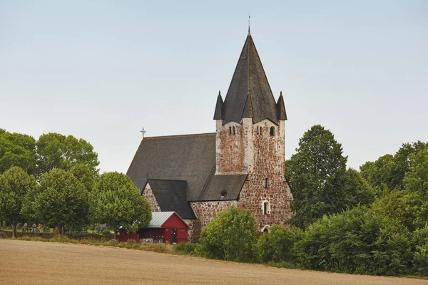 Kościół St. Mikacis, Finstrom. Wyspy Alandzkie. Finlandia dziedzic — Zdjęcie stockowe