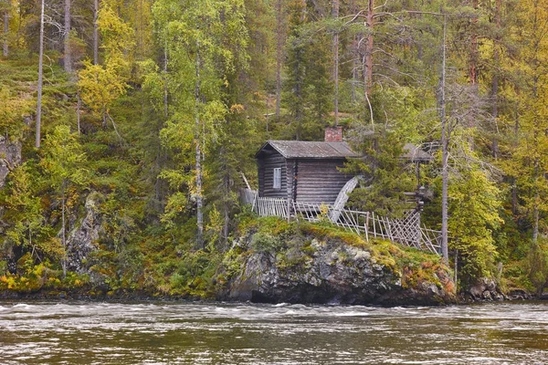 Finland forest landscape at Pieni Karhunkierros trail. Autumn se
