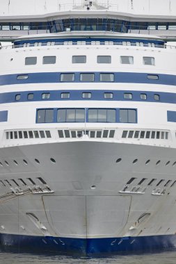 Finlandiya Helsinki Harbor'da cruise. Seyahat, turizm arka plan