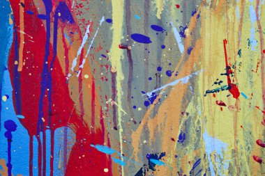 Çok renkli canlı ve dokulu guaş arka plan. 