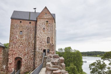 Castle fortification in Aland islands. Sund. Kastelholms Slott.  clipart