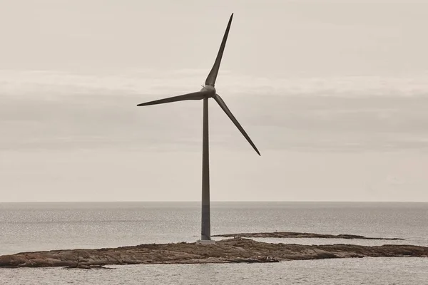 Wind turbines in the baltic sea. Renewable energy. Finland — Stock Photo, Image