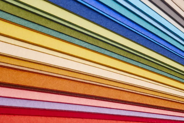 Colorful cardboards macro detail. Choose color. Textured backgro — Stock Photo, Image