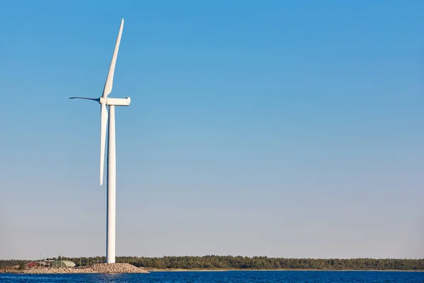 Windmill in the baltic sea. Renewable clean and green energy — Stock Photo, Image