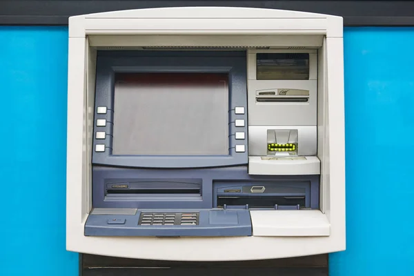 ATM machine detail. Cashpoint. Financial and banking operation — Stock Photo, Image
