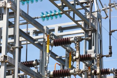 Güç istasyonu yapısı ayrıntı. Enerji santrali. Elektrik ürün