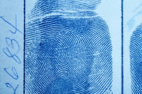 Digital ink fingerprint over a textured paper. Security control