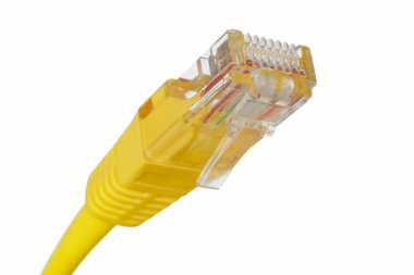 Ethernet kablo lan internet kablosu veri bağlantısı. Dijital ileti