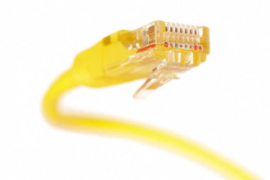 Ethernet kablo lan internet kablosu veri bağlantısı. Dijital ileti