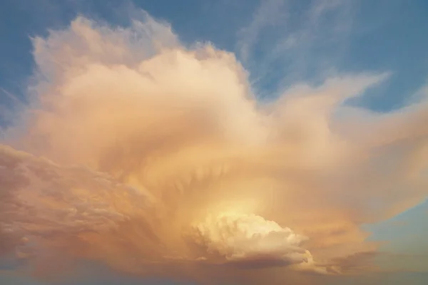 Cloudy stormy dramatic sky. Thunder cloudscape