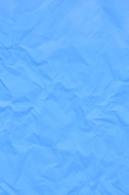 Mavi buruşuk buruşuk kağıt arkaplan. 