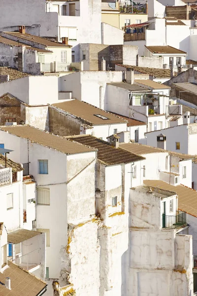 Traditional andalusian white facades village in Spain. Torres — Stock Photo, Image