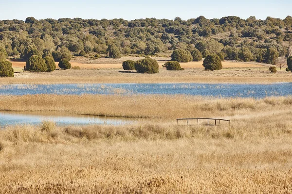 Feuchtgebiete in Spanien. lagunas del ruidera. albacete ciudad real — Stockfoto