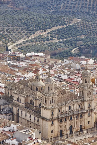 Destination touristique espagnole. Cathédrale Jaen. Voyage en Espagne — Photo