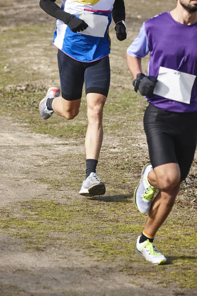 Veldlopers op een race. Actieve gezonde levensstijl — Stockfoto