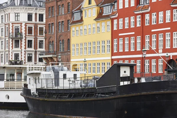 Традиционные Красочные Фасады Центре Копенгагена Nyhavn Области Дания — стоковое фото