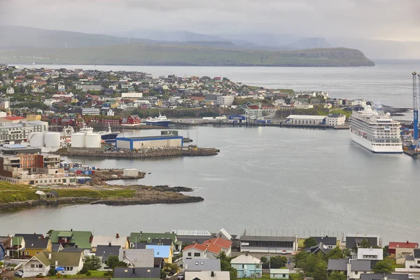 Capital Las Islas Feroe Torshavn Puerto Centro Ciudad Zona Sur —  Fotos de Stock