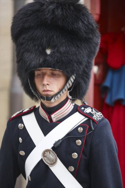 Danimarka kraliyet muhafızı. Kopenhag turizm tarihi tören geleneği