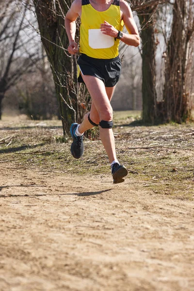 Crossläufer Bei Einem Rennen Aktive Gesunde Bewegung — Stockfoto