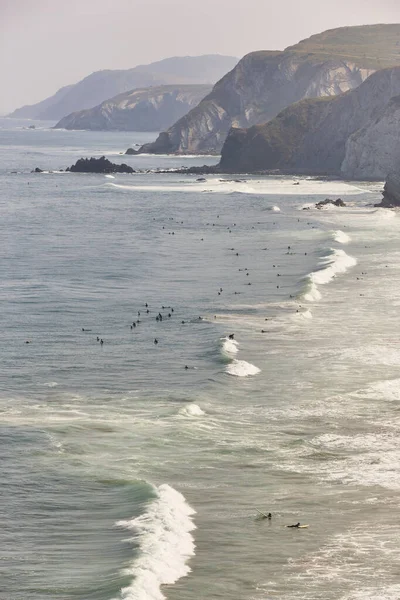 Surfen Der Spanischen Küste Baskenland Sopelana Spanien — Stockfoto