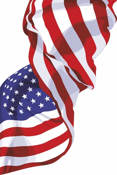 Η εθνική σημαία των ΗΠΑ — Διανυσματικό Αρχείο