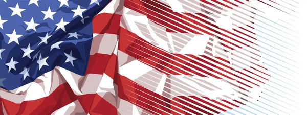 Bandera de los Estados Unidos de América — Archivo Imágenes Vectoriales