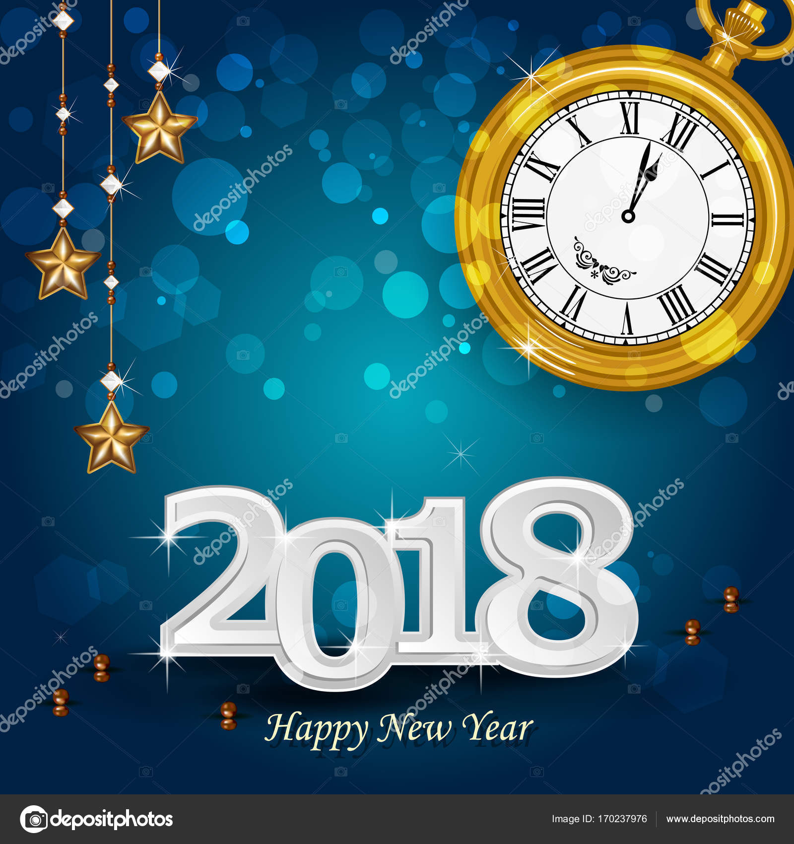 Countdown Uhr Silvester