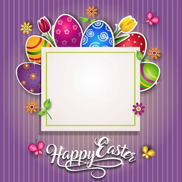 Happy Easter Card — Stock Vector