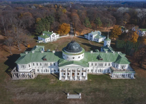 Luchtfoto Van Amasing Kachanivka Paleis Herfst Oekraïne — Stockfoto