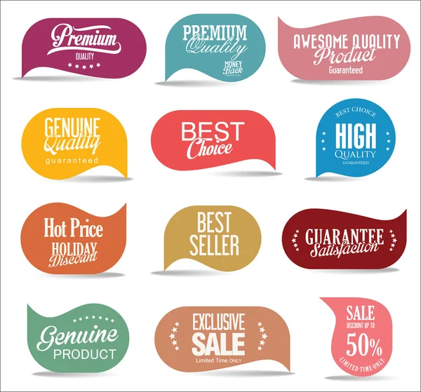 Modern sale stickers collection — Stock Vector