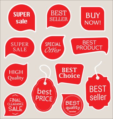 Satılık etiketleri Etiketler ve etiketleri koleksiyonu 