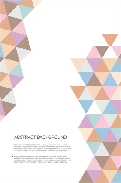 Abstracte geometrische ontwerpsjabloon achtergrond — Stockvector