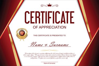 lüks diploma veya sertifika şablonu