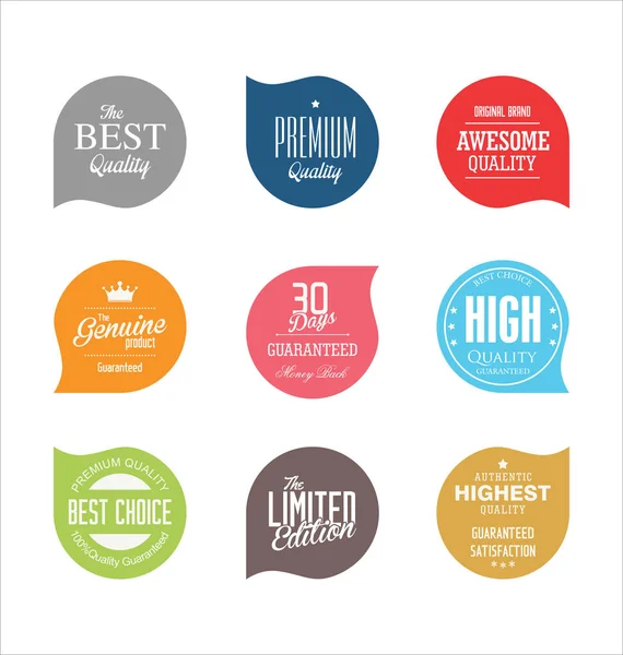 Modern badges and labels collection — Stock Vector