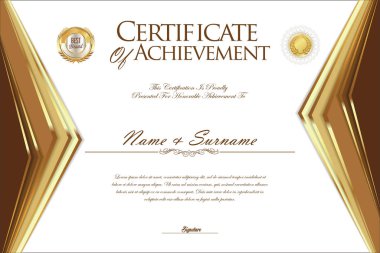 Sertifika veya diploma tasarım şablonu 