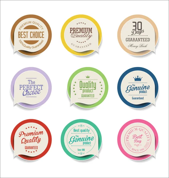 Moderne badges en etiketten collectie — Stockvector