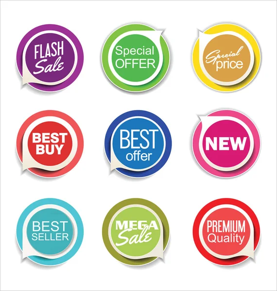 Abstract modern vector label collection — Stock Vector